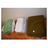 WOOL ARMY BLANKET ETC.