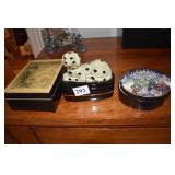 CARNEGIE HALL JEWELRY BY, COVERED DOG DISH,