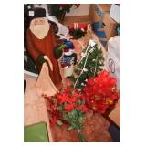 WOOD 31" ST NICK GOLD TREE WITH STARS, FEATHER