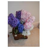 ARTIFICIAL FLOWERS IN BASKET