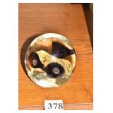 PAPERWEIGHT BLOOMING FLOWERS