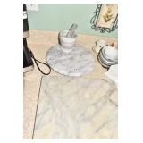 MARBLE CHTTING BOARD, LAZY SUSAN MORTOR PESTAL