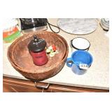 WOVEN BOWLS, COFFEE MUG ETC