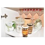 GLASSES, LEMON JUICER, SALT N PEPPER