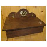 TWO WOOD WALL LETTER BOXES