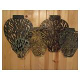 ORIENTAL GINGER JAR METAL WALL DECORATION 19.5"H