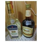 FOUR BOTTLES LIQUEUR/ALCOHOLS DRAMBUIE. ORZO,