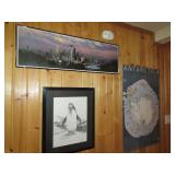 ANTARCTICA POSTER 3FT X 2 FT, FRAMED PENGUIN,