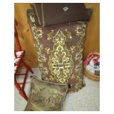 OVERSIZE TAPESTRY PILLOW, THROW PILLOW, BROWN