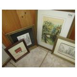 GROUP OF FRAMED PICTURES