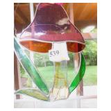 STAINED GLASS WINDOW HANGING PIECES, LARGE