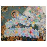 UNFINISHED QUILT AND FABRIC PIECES