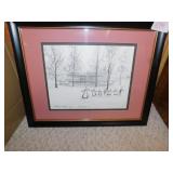 P BUCKLEY MOSS PRINT 1982 THE BARN