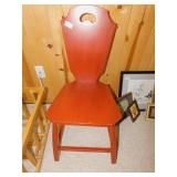 PAINTED RED CHAIR