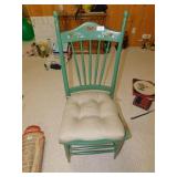 PAINTED GREEN CHAIR
