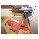 CRAFTSMAN ELECTRIC SCREWDRIVER AND VICE