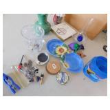 VASE, PITCHER, WINE CORKS, ETC.