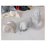 GARDEN STATUES, BUNNY, BUDDHA, ETC.