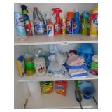 LARGE GROUP OF HOUSE CLEANS, WAH CLOTHES, PLANT