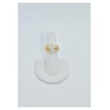 RING: 14KT YELLOW GOLD RING UNUSUAL SETTING -