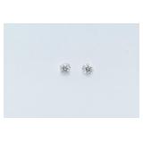 EARRINGS: DIAMOND STUD 6MM H-I, VS-SI .96 CARATS