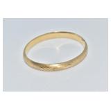 BRACELET: 14KT HINGED BANGLE BRUSHED FINISH 6.1