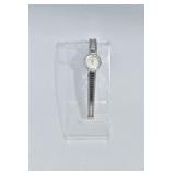 10KT GOLD FILLED BENRUS WATCH WITH SAFETY CHAIN