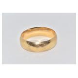 WIDE GOLD BANGLE BRACELET 21.4 D.W.T.