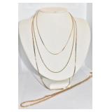 MISC. GOLD CHAINS 15.5 D.W.T.