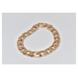 BRACELET 14 KT LARGE LINK- CUBAN GOLD 27.8 D.W.T.