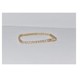 DIAMOND TENNIS BRACELET 7" SET IN 14K GOLD - 42