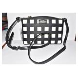 KATE SPADE BLACK/WHITE 9" W X 6" H W/ STRAP NEW