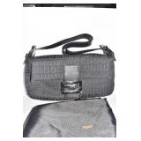 FENDI BLACK PURSE LIKE NEW 10" X 5.5" W/ INSIDE