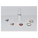 RINGS - 6 - .925 VARIOUS SIZES - 6.7 DWT