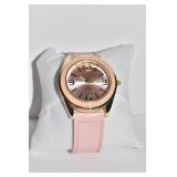 QUARTZ WATCH NEW W/ PINK BAND 1 1/2" FACE