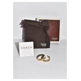 COACH EARRINGS W/ BOX & BAG