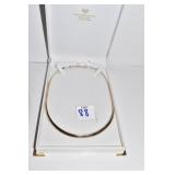 REVERSABLE NECKLACE - 16" STERLING/ 10KT GOLD AND