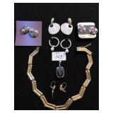 COSTUME JEWELRY EARRINGS, PENDANT, NECKLACE