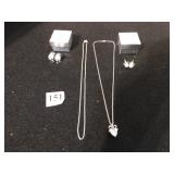 NOLAN MILLER SILVER TONE METAL EARRINGS, BALL