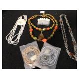 VINTAGE BEADED NECKLACE MARKED GERMANY, CULTURED