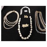 JOAN RIVERS MULTI STRAND PEARL NECKLACE, SARAH
