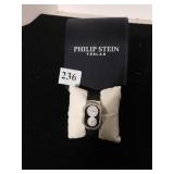 PHILIP STEIN TESLAR WRISTWATCH WITH RHINESTONES