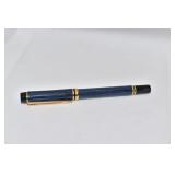 WATERMAN FRANCE 18K PARIS BLUE W/ GOLD TRIM