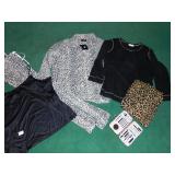 TWO PAIRS 2X PAJAMA SETS FLEECE, NEW NAIL KIT,