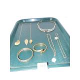 BANGLE BRACELETS, CHAIN NECKLACES, GOLD