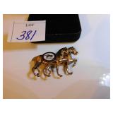 VINTAGE KENTUCKY DERBY HORSE PIN IN BOX