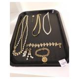 NECKLACES, EARRINGS, AND 2 BRACELETS