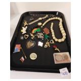 ASSORTMENT OF JEWELRY AND PINS