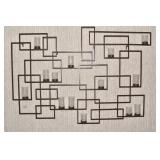 33" X 46" IRON WALL CANDLE HOLDER 14 CANDLES