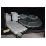 MARBLE LAZY SUSAN BASE NEEDS FASTEN, CR/SUGAR,